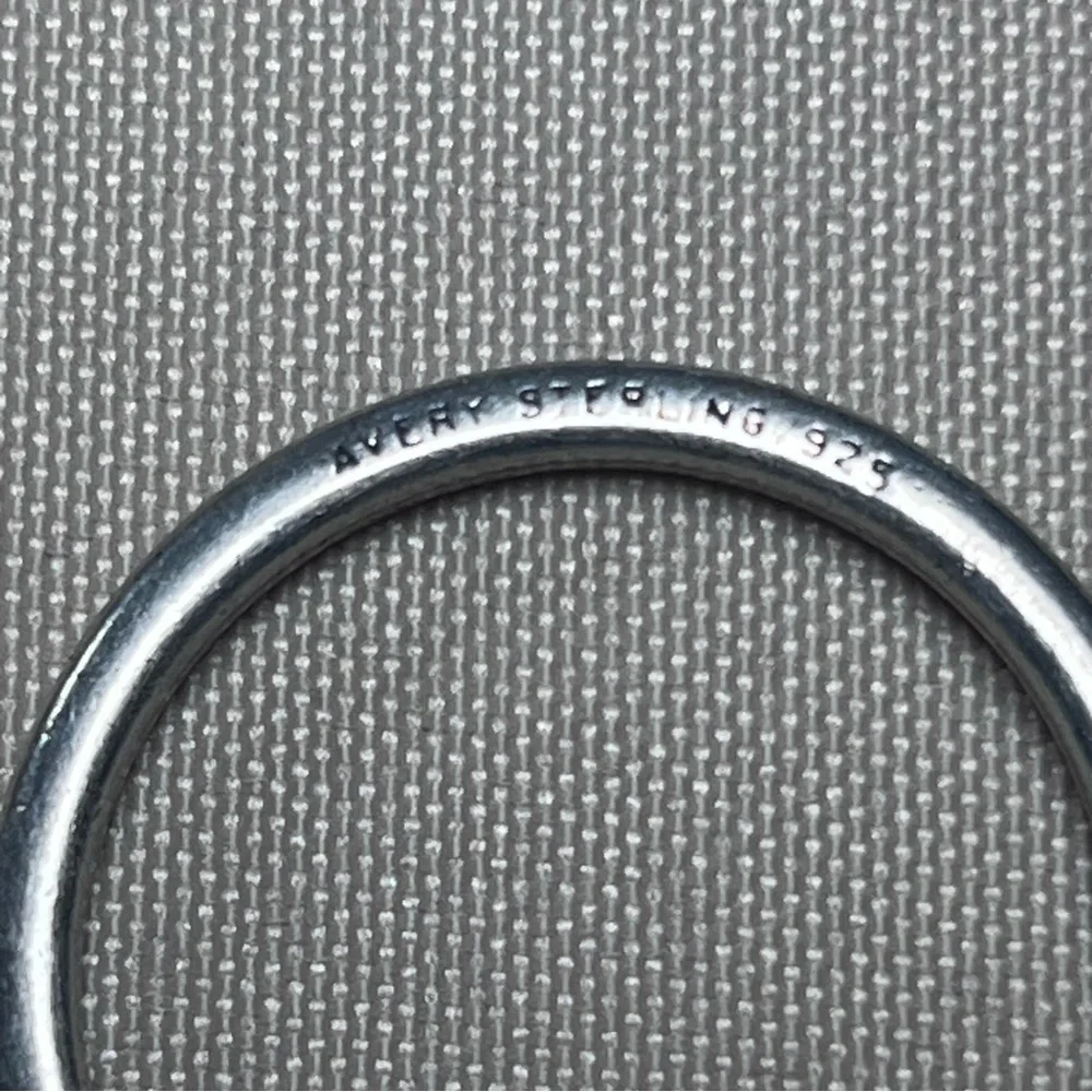 James Avery Two Pieces‎ Fused Fear Not Key Ring w/ Cross Pendant Sterling 925